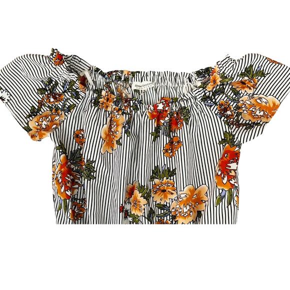 Speed Control NY Floral Print Striped Shorts/Dress Combo Womens Size XL - Picture 3 of 11